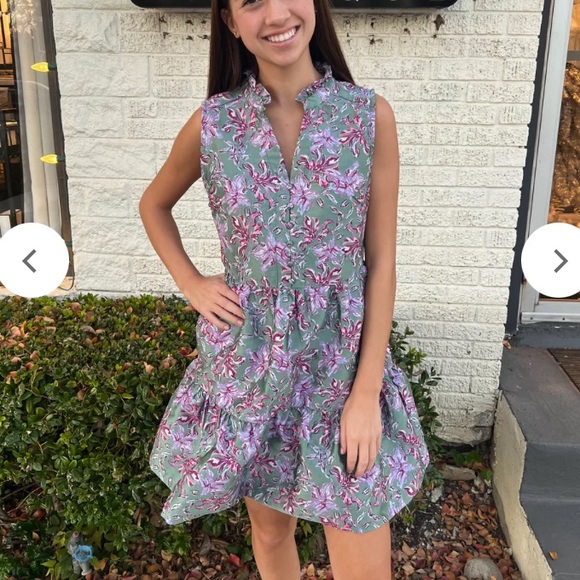 Floral Tapestry Mini Dress - Picture 1 of 6